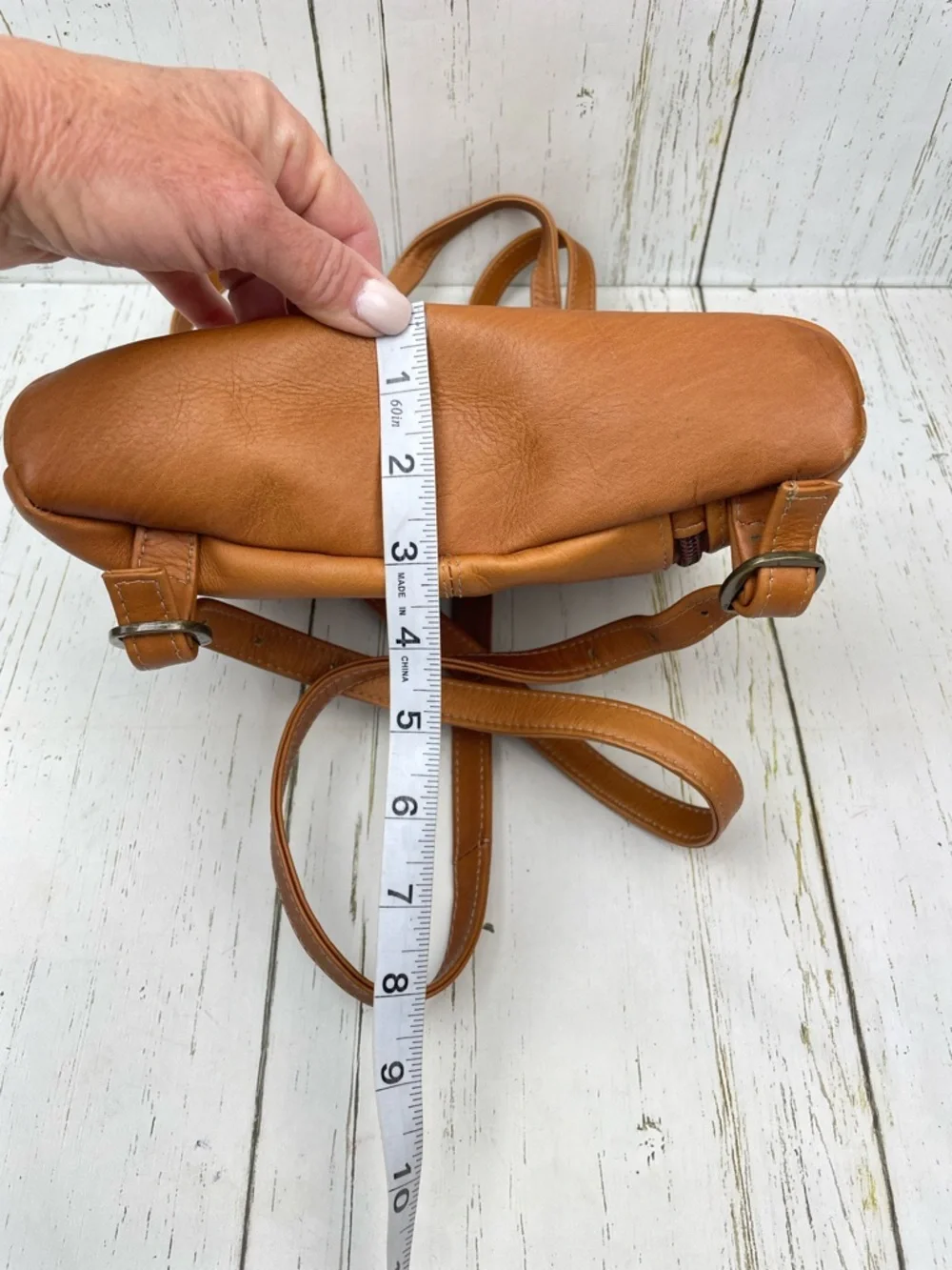 Le Donne Leather Backpack Purse - Picture 10 of 16